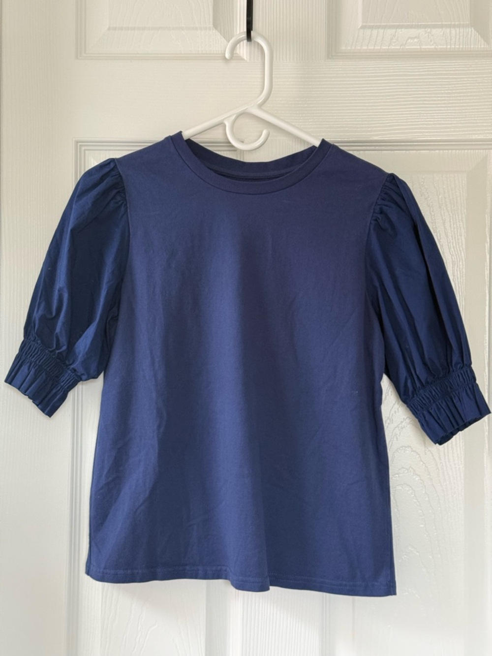 Kate Spade women’s Navy Puff Sleeve Tee